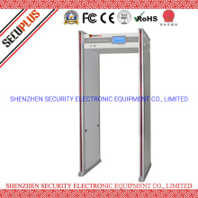 SECUPLUS SPW-300C walk through metal detector with infrared body temperature archway system for jail, metro